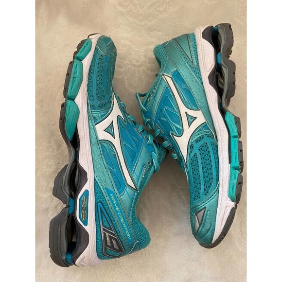 Womens Mizuno Running Shoes 7.5 Wave Creation 19 Teal - Picture 10 of 12